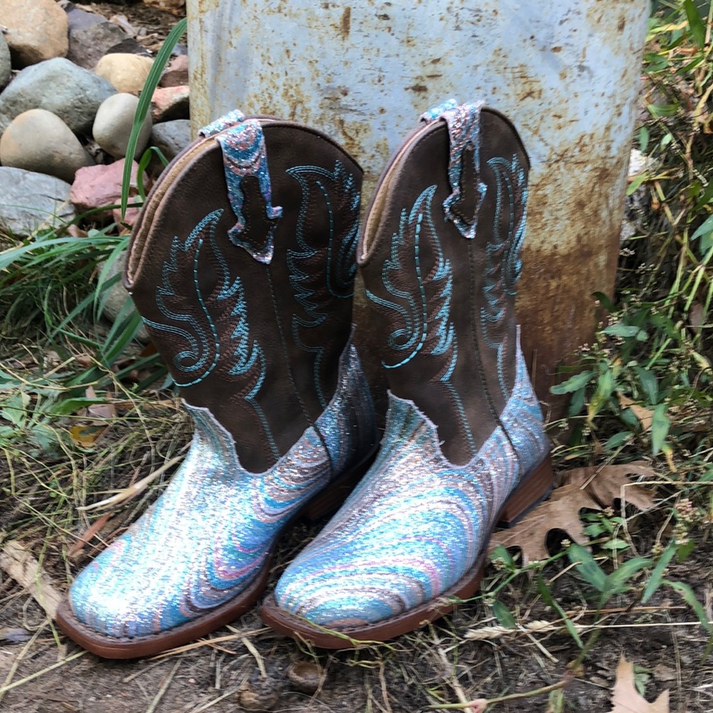 Roper Girls Glitter Cowgirl Boots